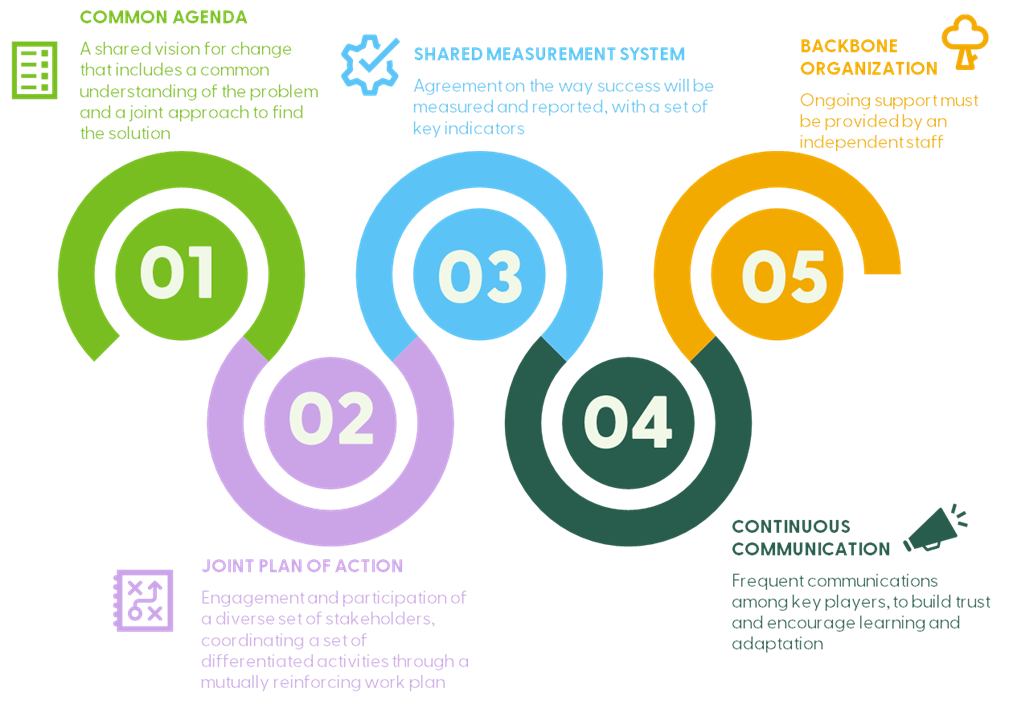 Collective Impact Methodology steps