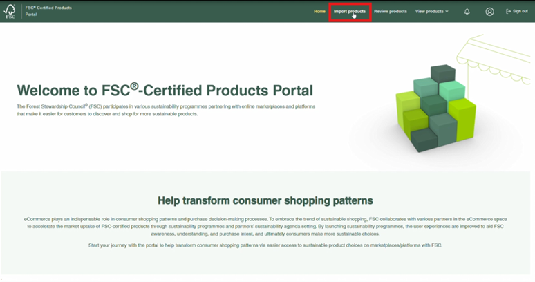 FSC-Certified Products Portal.