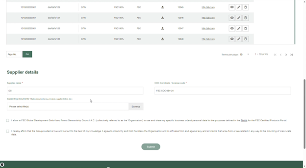 Upload Supporting Documentation