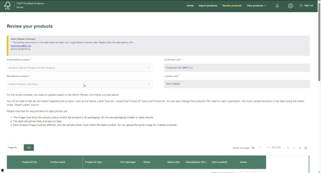 Read the Admin Reject Comment