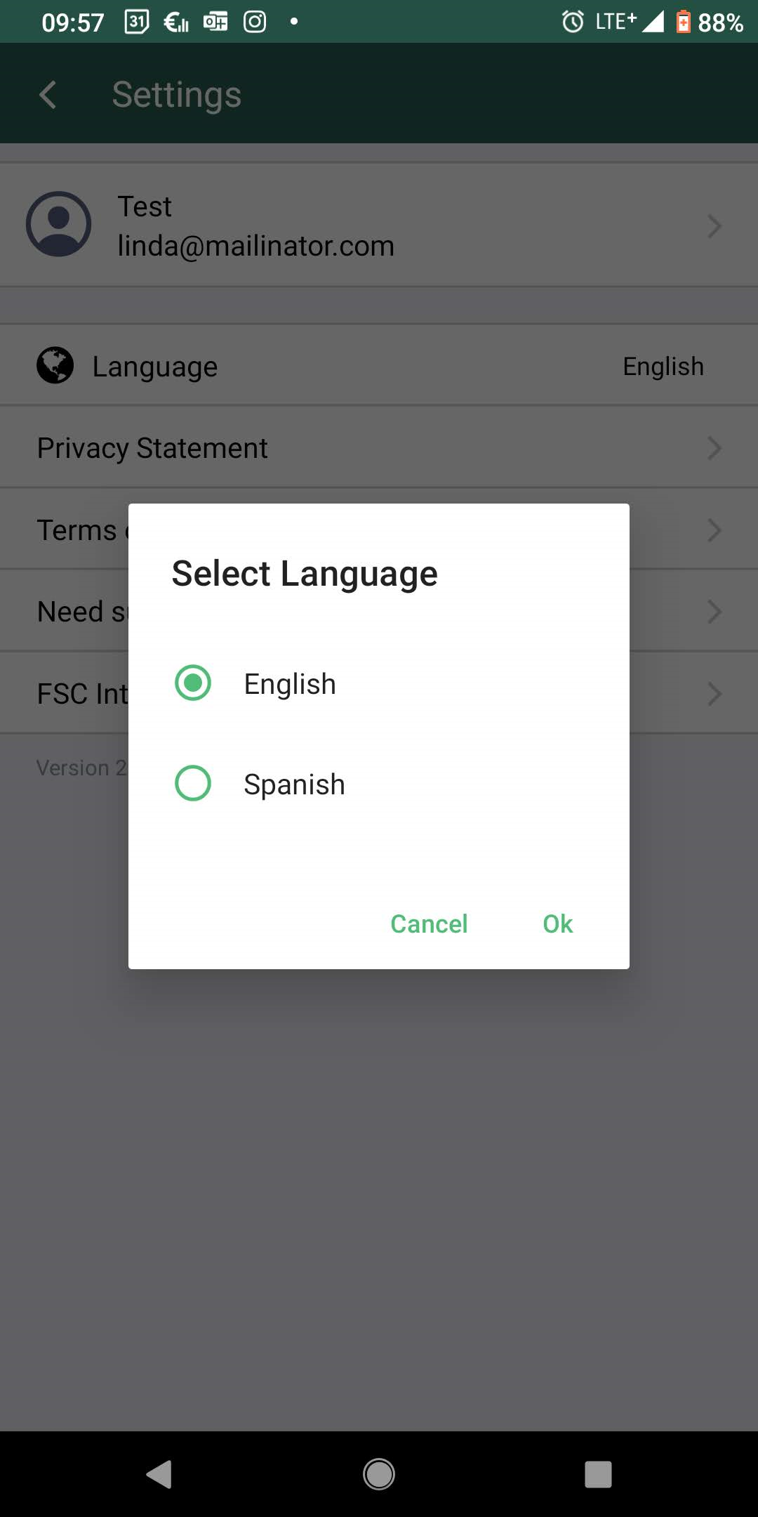 GA voting app language mobile