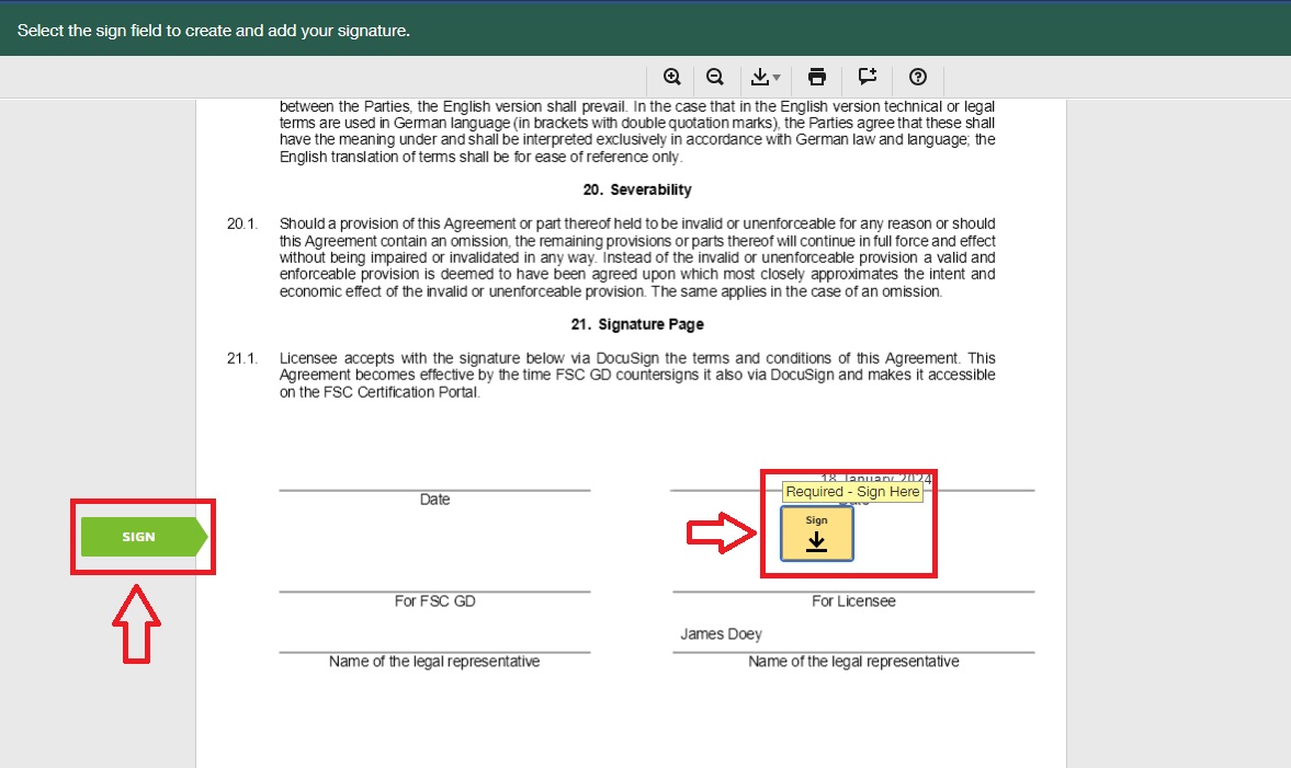 docusign create signature