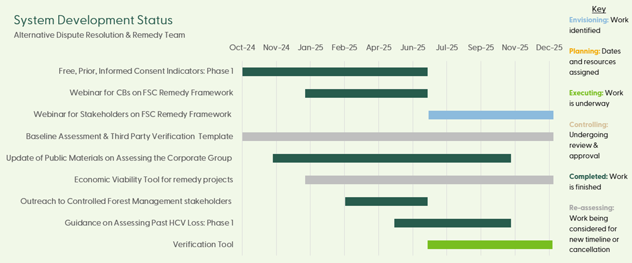 Remedy system development status - 26 October 2025