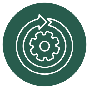 Continuous improvement procedure icon